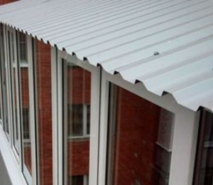 Стоимость крыши на балкон с профнастила