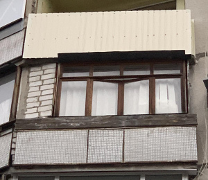 Обробити балкон профнастилом у Харкові